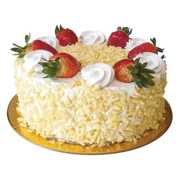 Round Cake Large White Forest 24 Cm